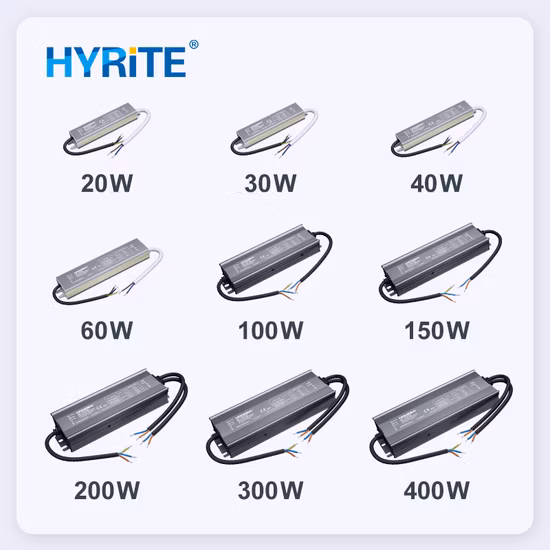 Alimentation LED étanche IP67 12V 30W 60W 100W 150W 200W 300W